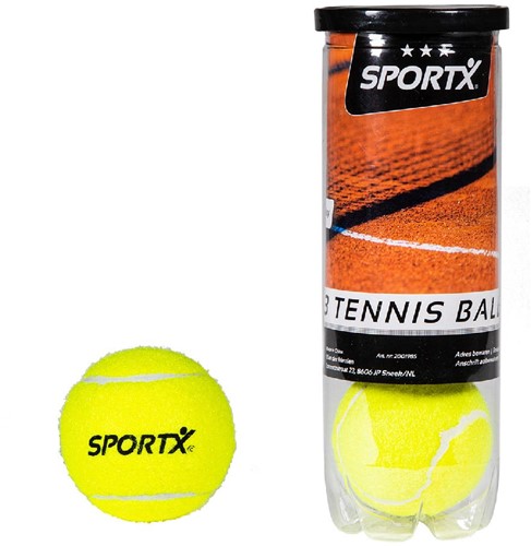 SportX Tennisballen in Koker, 3st.