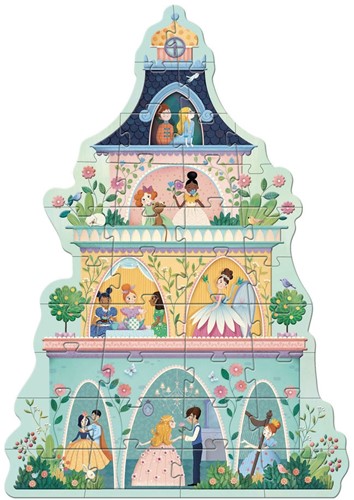 Djeco PUZZLES - PUZZLES GEANTS La tour des princesses 36 pcs  FSC MIX