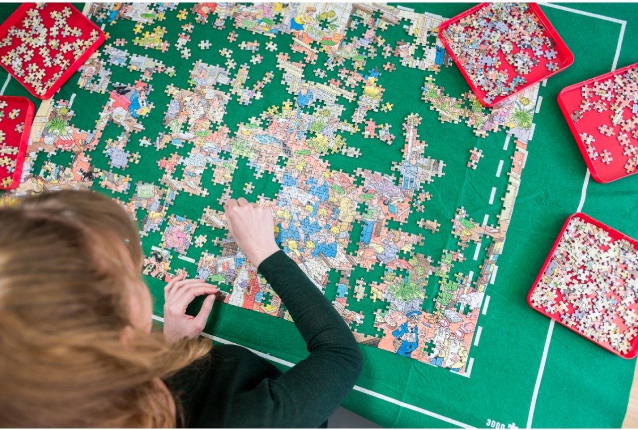 Puzzle Mates Puzzle & Roll up to 1500 pcs Tapete para rompecabezas