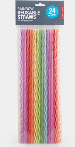 Pajitas Reutilizables Kikkerland Rainbow (24 piezas)