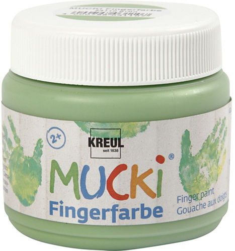 Merkloos Mucki Vingerverf Groen 150 ml