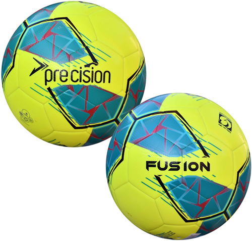 Precision Fusion FIFA Basic Training Ball Fluo Yellow/Teal/Cyan/Red 5