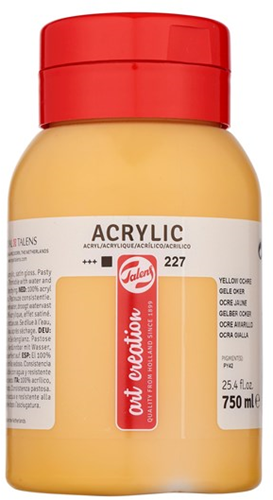 Royal Talens TAC Acrylverf 227 Okergeel 750 ml